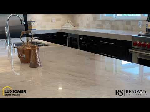 Taj Mahal Quartzite Kitchen Countertops, Natural Stone Countertops ...