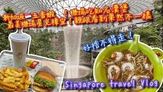 【新加坡🇸🇬旅行Vlog 】新加坡自助行最後一天一大早衝去吃五香蝦麵🦐｜參觀最美的機楊-樟宜機場｜星光樟宜 JEWEL｜Changi airport｜TRAVEL VLOG IN SG