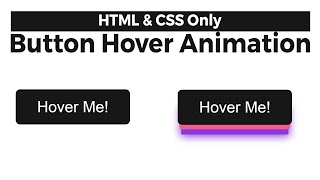 Smooth CSS Button Animation Tutorial | Hover Effect 2025