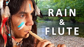 Rain and Native American Flute Music - Deep Sleep, Anxiety Relief, Meditation, Relaxation