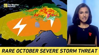 Rare Severe Storm Threat Greets Northern Ontario to Start October