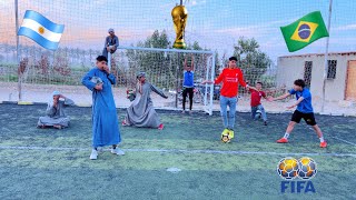 لما ابوك يعمل تحدي كوره قدم ⚽️ علي المنتخب اللي هيكسب كأس العالم 🏆😂| علاء حسين