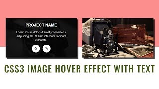 CSS3 Image Hover Effect ( With Text ) | Tutorial For Beginners