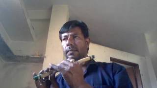 Dil ke tukde tukde karke on flute by Chetan kumar.7990106846