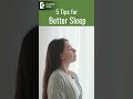 5 effective tips for better sleep how to sleep better dr.surekha tiwari doctors circle shorts