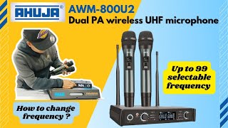 Ahuja AWM-800U2 | Dual PA wireless UHF microphone | unboxing, testing and review |