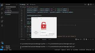Python 100 days challenge || day 29 || Password manager GUI using python TKinter