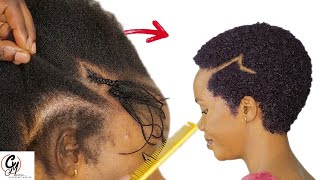 Trying Tiktok Low Cut Crochet Hairstyle With Z Line/ Beginner Friendly