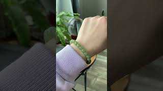 AAAA Natural Nephrite Hetian Jade Biyu,short Barrel Matcha Green light green bead Bracelet 8mm