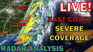 LIVE - Severe Weather, Strong, Damaging Winds Overspreading the East Coast 03.31.22