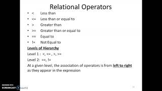 Python Programming 9 Relational and Boolean operators