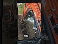 shorts 굴삭기 전기관로 우수관 하월작업 영상 excavator 굴삭기 포크레인 디벨론