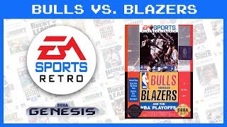 Bulls vs Blazers and the NBA Playoffs (SEGA Genesis) 1993 | EA Sports Retro | Gameplay