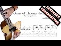 Game of Thrones theme TAB - fingerstyle guitar tabs (PDF + Guitar Pro)