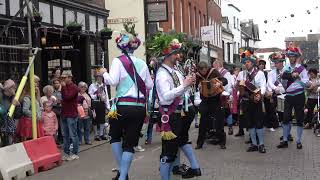 Young and fit - Earlsdon Morris dance outside The Cardinals Hat, Worcester