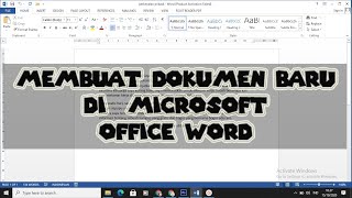 Tutorial Ms Word - Membuat Dokumen di Ms Word - Latihan 1 (pdk)