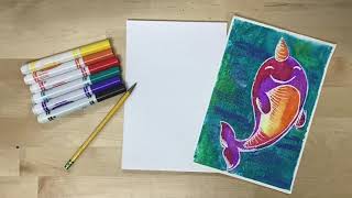 DYI Printmaking - Stamps with Washable Markers