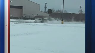 Police officers caught stunt driving in snow; union says, 'Cops love donuts!'