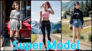 [AI Beautiful Girl Daily LookBook-4K] Super Model | スーパーモデル | 超级模特