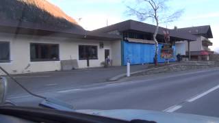 Grenzübergang Reschenpass Reschen Resia Reschensee Graun im Vinschgau Südtirol Italien 7.4.2015