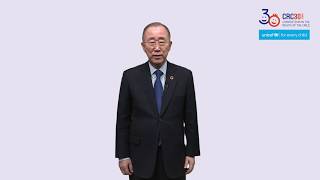 반기문 이사장, 유엔아동권리협약 30주년 기념서밋 (CRC30: National Summit for Children) 축사 영상