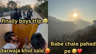 Finally ek boys trip | babe chale pahad pe 😈❤️#manali