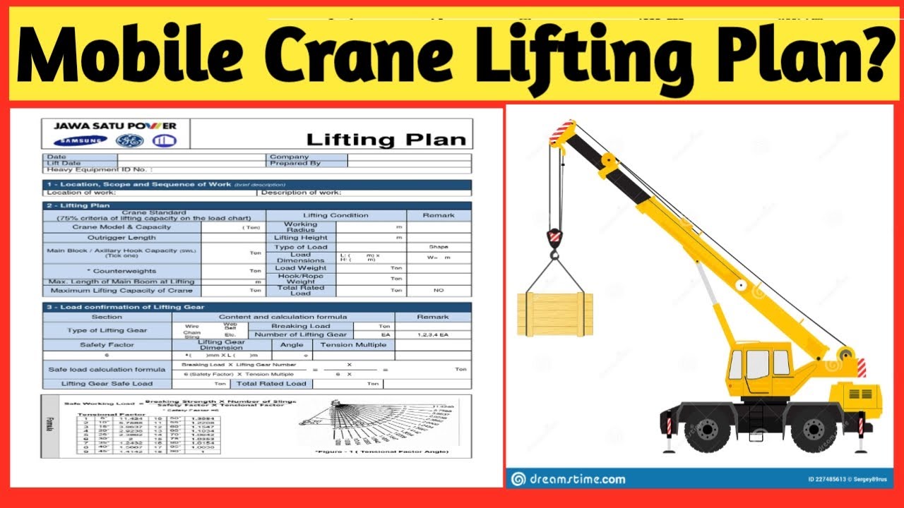 Lifting Plan For Crane Template At James Buckler Blog