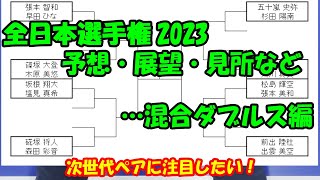 [卓球]全日本選手権2023の予想・展望・見所など・・・混合ダブルス編