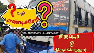 Tnstc bus travel‼️  tirupur to tiruchendur⁉️  திருப்பூர் டூ திருச்செந்தூர் 🏧‼️வழி பாண்டிச்சேரி⚠️