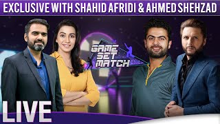 LIVE 🔴 Game Set Match with Sawera Pasha | Shahid Afridi | Ahmed Shahzad | SAMAA TV | 26 July 2022