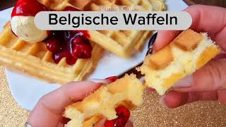 fluffige Belgische Waffeln - einfaches Rezept