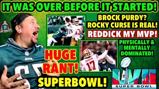 NINERS GET DESTROYED! EAGLES GOING TO SUPERBOWL 57! PURDY GETS CRUSHED! HAASON REDDICK! 31-7! BOOM!