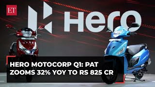 Hero MotoCorp Q1: PAT zooms 32% YoY to Rs 825 cr, revenue rises 4%