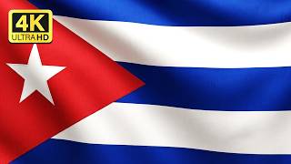 Cuba Flag Waving 4K 🇨🇺 | Realistic National Flag Animation Loop