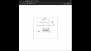 Age Calculator Tutorial | HTML, CSS, and JavaScript Project for Beginners