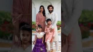 Allu Arjun with family #shorts #alluarjun #southhero #pushpa #pushparaj #celebrityvibes