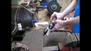 A look at a cheap air needle scaler - attaches to a generic air chisel gun