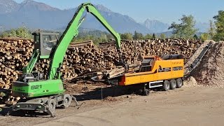 DOPPSTADT DH-910 SA Woodchipper + Volvo Trucks \u0026 Loader \