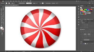 How to Draw a Peppermint Swirl Candy in Adobe Illustrator