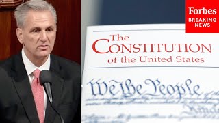 JUST IN: Republicans Read United States Constitution On The House Floor