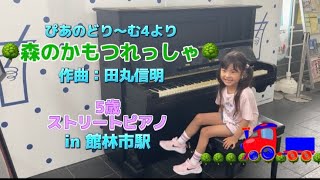 森のかもつれっしゃ　5歳ストリートピアノ