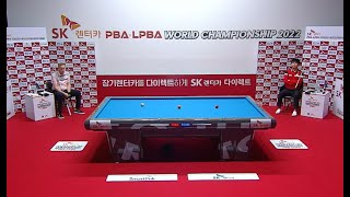 [상단] 32강D조 4세트 (레펜스 vs 김현우)  【SK렌터카 PBA 월드 챔피언십 2022】