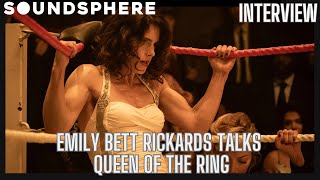 Emily Bett Rickards comments on her role as Mildred Burke in Queen Of The Ring