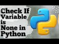 Check if the variable is None in Python | How to Check if Variable is None in Python