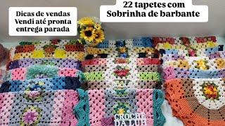 Super produção de 22 tapetes com sobrinha de barbante #começando2025semsobras