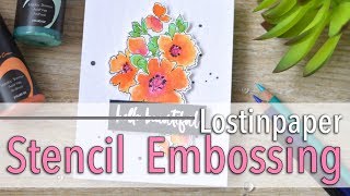 How to Dry Emboss Using a Stencil!