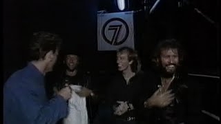 BEE GEES RARE POST-SHOW INTERVIEW FROM LIVE MELBOURNE ONE FOR ALL CONCERT 1989