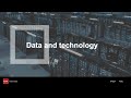 Data and technology