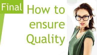 How to ensure top quality - IGCSE Business Studies