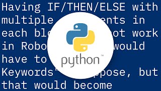 IF ELSE in robot framework with variables assignment